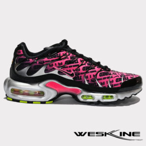 Baskets Nike Air Max Plus Mercurial XXV en Noir, Hyper Rose et Volt