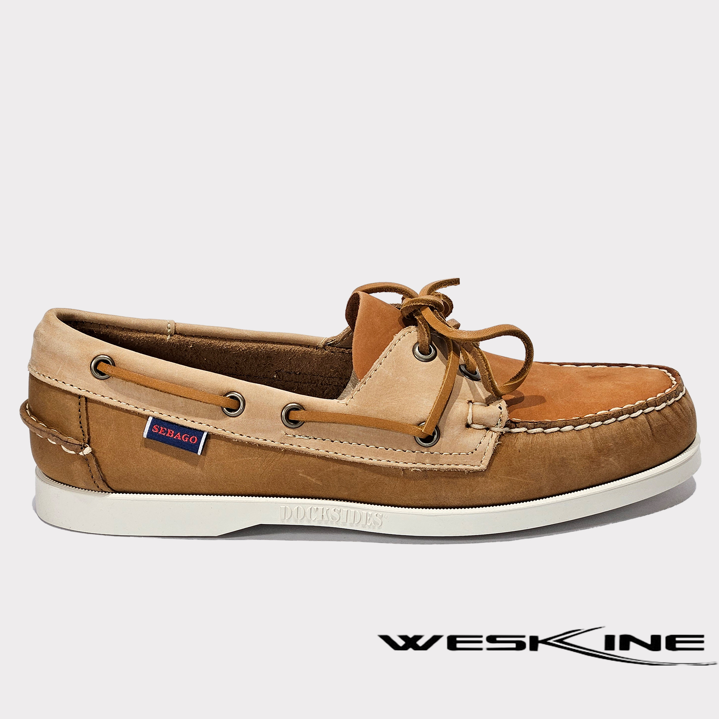 Sebago Portland Spinnaker NBK Wax 7002IC0 en nuances d'amande, orange et taupe