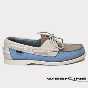 Sebago Spinnaker NBK Wax 7002IC0 en bleu et blanc