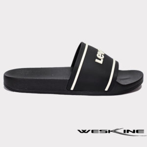 Sandales Levi's June 3D S en noir classique, design confortable et élégant pour tout usage